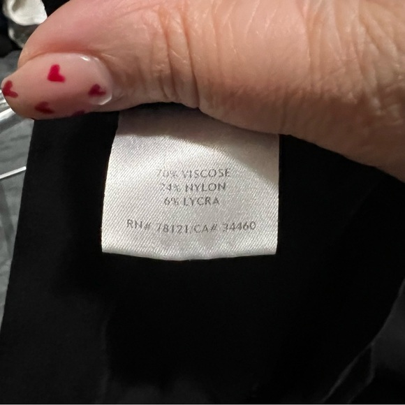 Eileen Fisher Black Missy Washable Stretch Crepe Slim Ankle Pants - Picture 6 of 7